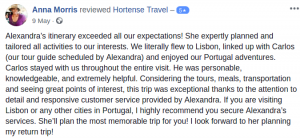 Testimonial1 - Hortense Travel