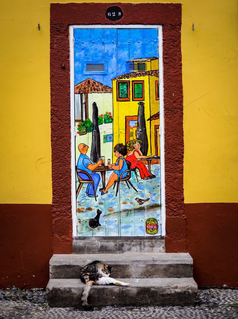 The painted doors in the old town