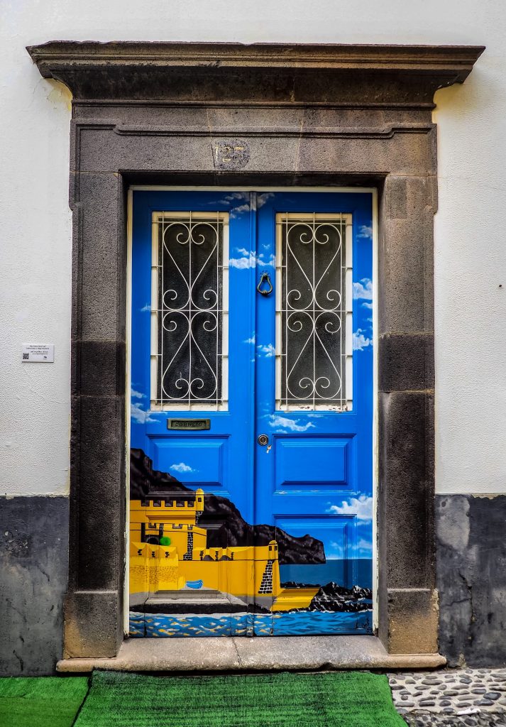 The painted doors in the old town