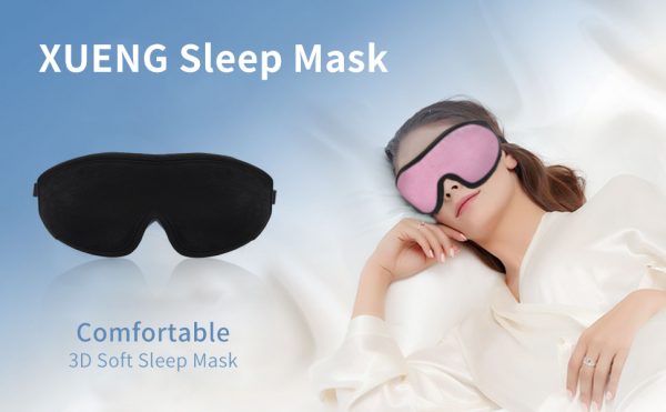 Sleep Eye Mask3D Soft Eye Shade Covers Pillow For Sleeping Blindfold With Travel Pouch 100% Lightproof Silk - Hortense Travel