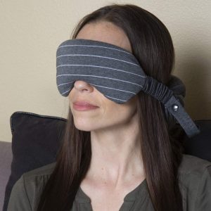 Travel Neck Pillow Set With Attached Sleep Mask - Hortense Travel