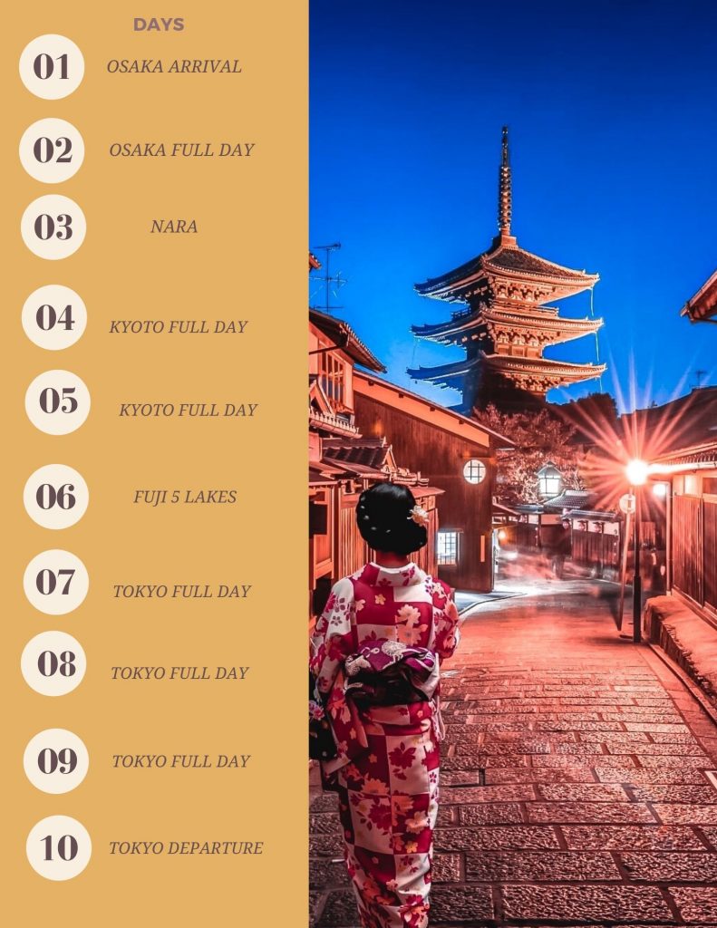best 10 day tour of japan