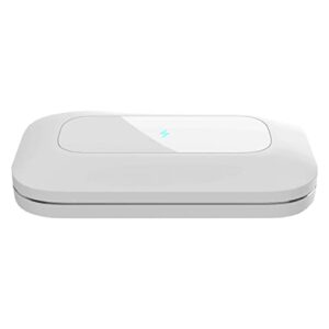 PhoneSoap Pro UV Smart Phone Sanitizer & Universal Cell Phone Charger Box | Patented & Clinically Proven 360-Degree UV-C Disinfection | Disinfects And Charges All Phones (White) - Hortense Travel
