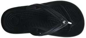 Crocs Unisex Crocband Flip Flops, Black, 5 Men/7 Women - Hortense Travel