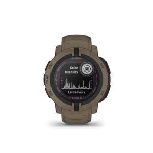 Garmin Instinct 2 Solar, Tactical-Edition, GPS Outdoor Watch, Solar Charging Capabilities, Multi-GNSS Support, Tracback Routing, Coyote Tan - Hortense Travel