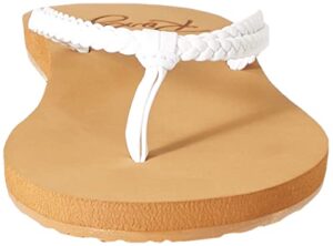 Roxy Women's Costas Sandal Flip Flop, White, 8 Medium US - Hortense Travel