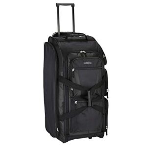 Travelers Club Xpedition 30 Inch Multi-Pocket Upright Rolling Duffel Bag, Black, 30" Suitcase - Hortense Travel