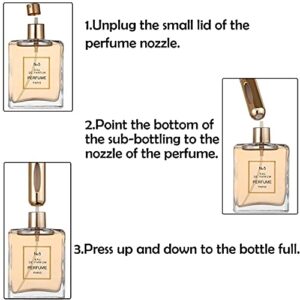VONOVO Portable Mini Refillable Perfume Atomizer Bottle Atomizer Travel Size Spray Bottles Accessories 5 Sets Of 5ml/0.2oz - Hortense Travel