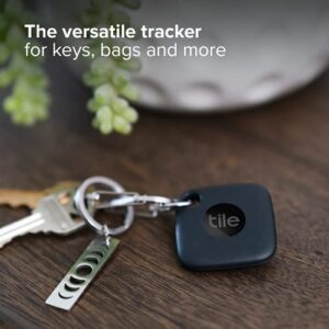 Tile Mate 1-Pack. Black. Bluetooth Tracker, Keys Finder And Item Locator For Keys, Bags And More; Up To 250 Ft. Range. Water-Resistant. Phone Finder. IOS And Android Compatible. - Hortense Travel