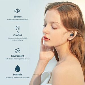 Ear Plugs For Noise Reduction, 31dB Noise Cancelling, Hearing Protection Earplugs, Soft And Reusable Ear Plugs For Sleeping,Concerts, Study Or Flights, 14 Silicone And Foam Ear Tips In XS/S/M/L - Hortense Travel