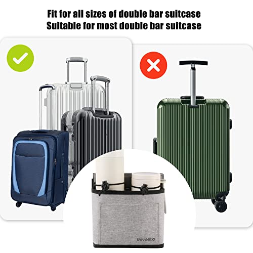 Luggage Travel Cup Holder For Different Size Cup Bottlewith Adjustable  Shoulder Straps Insulation Free Your Handsairplane Suitcase Luggage  Accessories