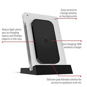 Twelve South PowerPic Mod | Multi-Position Wireless 10W Qi Charger For IPhone/Wireless Charging Smart Phones And AirPods Pro (Black) - Hortense Travel