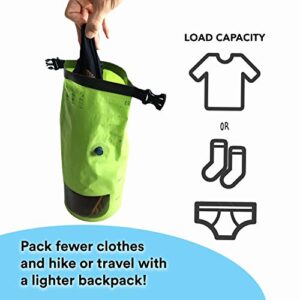 Scrubba Wash Bag MINI Ultra-Compact Washing Machine - Ideal For Travel, Camping & Hiking | Portable Washer & Dry Bag, 50% Smaller Than Original Scrubba - Hortense Travel