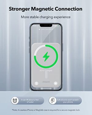 Baseus Magnetic Power Bank Battery Pack 6000mAh Wireless Portable Charger PD 20W With USB-C Cable, For MagSafe, For IPhone 14/13/12 Series, White - Hortense Travel