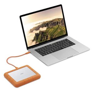 LaCie Rugged Raid Shuttle 8TB External Hard Drive Portable HDD - USB-C USB 3.0 Compatible, Drop Shock Dust Water Resistant, For Mac And PC Computer Desktop Laptop, 1 Mo Adobe CC (STHT8000800) - Hortense Travel