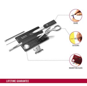 Victorinox Men's Taschenwerkzeug Swisscard Lite Onyx Pocket Knife-Set, Black Transparent, One Size - Hortense Travel