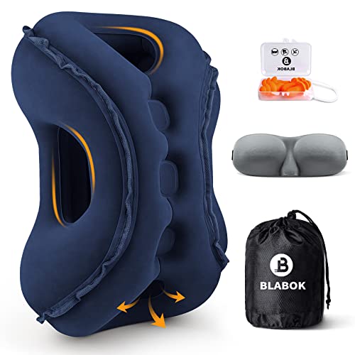Inflatable Travel Pillow,Multifunction Travel Neck Pillow For Airplane To  Avoid Neck And Shoulder Pain,Support