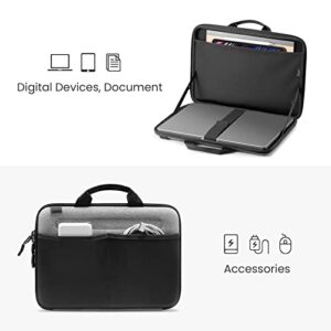 Tomtoc Hardshell Laptop Shoulder Bag For 16-inch New MacBook Pro M2/M1 Pro/Max A2780 A2485 A2141 2023-2019, Organized Protective Hard Case With Tablet Pocket For Up To 12.9 Inch IPad Pro - Hortense Travel