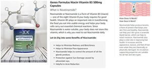 GENEX FORMULAS - Nicotinamide 500mg 3-Pack Vitamin B3 Flush Free Niacin Capsules For Healthy Skin - Niacinamide Supplement Pills Help Produce Keratin & Support Skin Cell Health & Energy (300 Capsules) - Hortense Travel