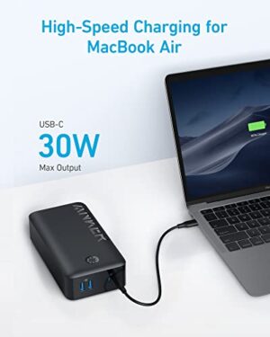 Anker Portable Charger, 347 Power Bank (PowerCore 40K), 40,000mAh 30W Battery Pack With USB-C High-Speed Charging, For MacBook, IPhone, Samsung Galaxy, IPad, And More - Hortense Travel