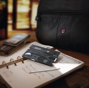 Victorinox Men's Taschenwerkzeug Swisscard Lite Onyx Pocket Knife-Set, Black Transparent, One Size - Hortense Travel