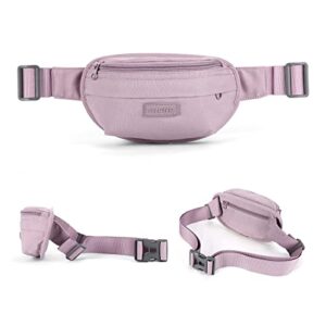 Small Fanny Pack For Women Fashionable Waist Bag Waterproof For Men Belt Bag For Women Crossbody Fanny Packs With Headphone Jack For Running Travelling Hiking Lightweight Bum Bag Purple - Hortense Travel