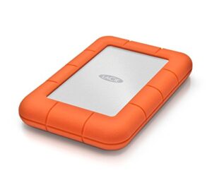 LaCie Rugged Mini USB 3.0 / USB 2.0 1TB External Mobile Hard Drive 301558 With Ivation Compact Portable Hard Drive Case - Hortense Travel