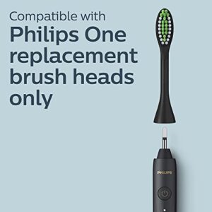 Philips One By Sonicare Rechargeable Toothbrush, Shadow Black, HY1200/06 - Hortense Travel