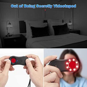 Hidden Camera Detectors,LED Hidden Device Detector With Infrared Viewfinders - Pocket Sized Anti Spy Camera Finder Locates Hidden Camera,Chargeable Anti Theft Alarm In AirBnB, Hotels And Bathroom - Hortense Travel