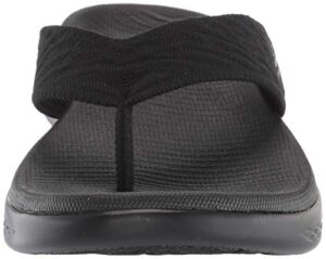 Skechers Womens On-the-go 600 - Sunny Flip Flop, Black, 9 US - Hortense Travel