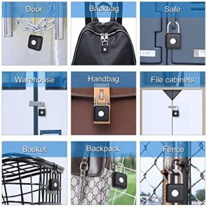 Fingerprint Padlock, Dhiedas Smart Bluetooth Padlock, Biometric Combination Fingerprint Padlock, USB Rechargeable, Ideal For Gym, Luggage, Office, Suitcase, Office, Hasp Cabinet (APP & Fingerprint) - Hortense Travel