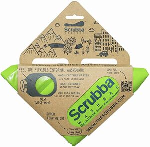 Scrubba Portable Wash Bag – Foldable Hand Washing Machine For Hotel And Travel – Light And Small Eco-friendly Camping Laundry Bag For Washing Clothes Anywhere - Hortense Travel