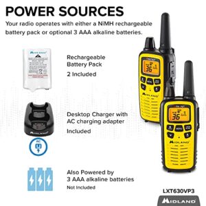 Midland - MXT400VP3 + LXT630VP3 + ER310-40 Watt MicroMobile Two-Way Radio, 36 Channel Two-Way Radios, And Emergency Crank Weather AM/FM Radio Bundle - Hortense Travel