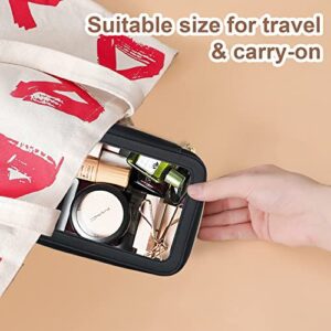 SAOQI Clear Makeup Bags, Waterproof Large Cosmetic Bags For Women Travel Toiletry Bag, Clear Makeup Organizer Bag With Zipper, Transparent MakeUp Case, Clear Toiletry Bags For Traveling, Gift For Wife - Hortense Travel