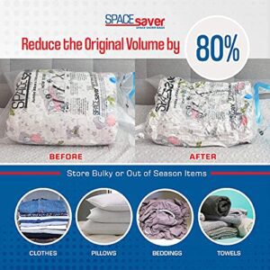 Spacesaver Vacuum Storage Bags (Electric Pump + Variety 10-Pack) Save 80% On Clothes Storage Space - Vacuum Sealer Bags For Comforters, Blankets, Bedding, Clothing - Compression Seal For Closet Storage. - Hortense Travel