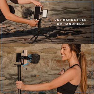 Lume Cube Mobile Creator Lighting & Audio Kit | Lightweight, Adjustable Smartphone Mini Panel Light & Microphone Stand | Handheld Or Desktop | Live Streaming, Video Recording - Hortense Travel