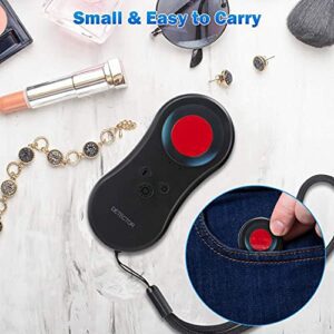 Hidden Camera Detectors,LED Hidden Device Detector With Infrared Viewfinders - Pocket Sized Anti Spy Camera Finder Locates Hidden Camera,Chargeable Anti Theft Alarm In AirBnB, Hotels And Bathroom - Hortense Travel