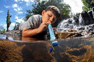 LifeStraw Personal Water Filter For Hiking, Camping, Travel, And Emergency Preparedness, 1 Pack, Blue - Hortense Travel