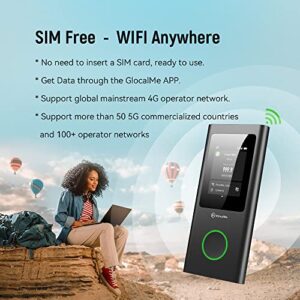 GlocalMe Numen Air 5G Mobile WiFi Router WiFi 5, Global Frequency Bands, No SIM Card Required, Supports 16 Devices Simultaneously, 5400 MAh Battery, Travel Or Home WiFi Hotspot (Black) - Hortense Travel