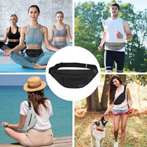 MAXTOP Large Crossbody Fanny Pack Belt Bag With 4-Zipper Pockets,Gifts For Enjoy Sports Yoga Festival Workout Traveling Running Casual Hands-Free Wallets Waist Pack Phone Bag Carrying All Phones - Hortense Travel