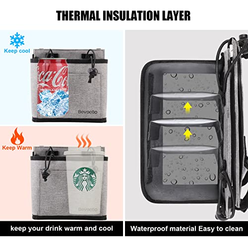 Travel Traveler Suitcase Luggage Cup Holder Drink Caddy Hold Two Coffee Mugs