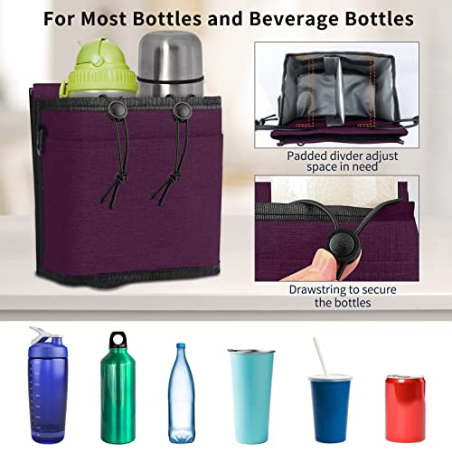Luggage Travel Cup Holder Portable Drink Bag Hold Two Coffee Mugs Roll on  Suitcase Handles Traveler Accessory Men Women