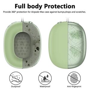 Silicone Case Cover For AirPods Max Headphones, Anti-Scratch Ear Pad Case Cover/Ear Cups Cover/Headband Cover For AirPods Max, Accessories Soft Silicone Skin Protector For Apple AirPods Max (Green) - Hortense Travel