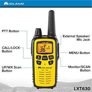 Midland LXT630VP3 FRS Walkie Talkie With AVPH3 Transparent Security Headsets - Hortense Travel