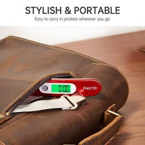 FREETOO Luggage Scale Portable Digital Hanging Scale For Travel, Suitcase Weight Scale With Superior Piano Lacquer 110 Lb/ 50Kg Capacity, Battery Included - Hortense Travel