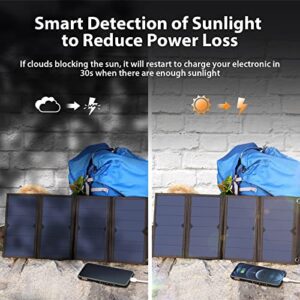 [Upgraded]BigBlue 3 USB-A 28W Solar Charger(5V/4.8A Max), Portable SunPower Solar Panel Charger For Camping, IPX4 Waterproof, Compatible With IPhone 11/XS/XS Max/XR/X/8/7, IPad, Samsung Galaxy LG Etc. - Hortense Travel