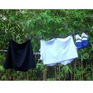 Travel Clothesline, Portable Retractable Clothesline With 12pcs Clothespins For Indoor Laundry Drying, Outdoor Camping Accessories By HAWATOUR, Black - Hortense Travel